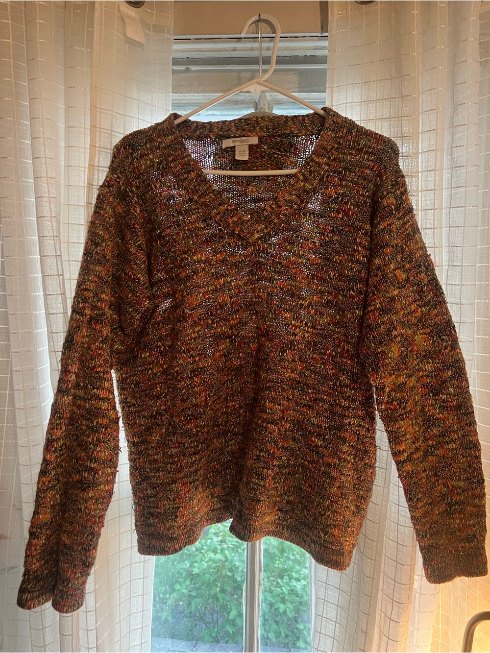 Dressbarn Multicolor V-Neck Sweater